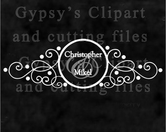 Monogram svg , Wedding Logo svg, chalkboard monogram svg, Wedding Monograms, Cameo Silhouette, Design Elements, DIY Invitations,