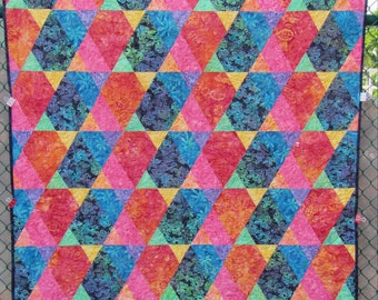 Jewel Batik Quilt - 53" x 62"