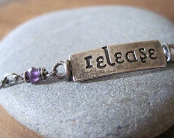 simple truths - release - sterling silver and amethyst