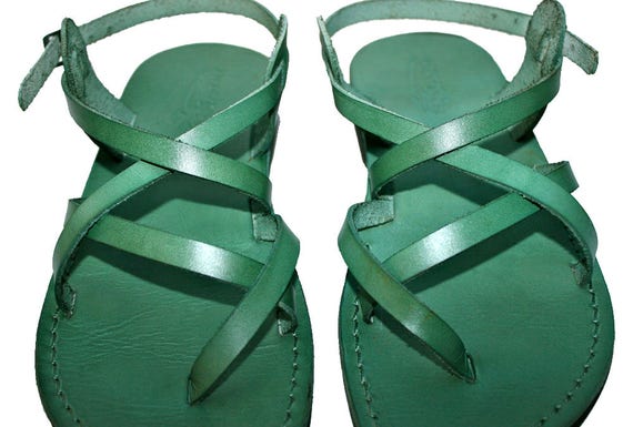 by far green sandals