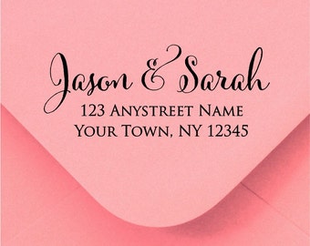 Personalized Self Inking Return Address Stamp - self inking address stamp - Custom Rubber Stamp R283