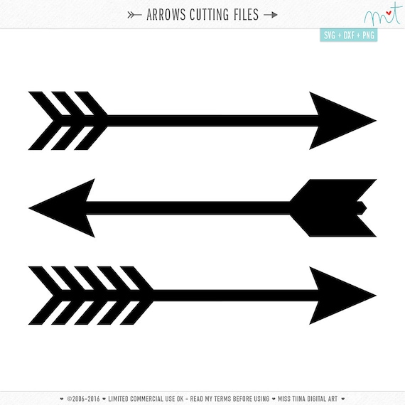 Arrows SVG DXF Digital Die Cut Files for cutting machines