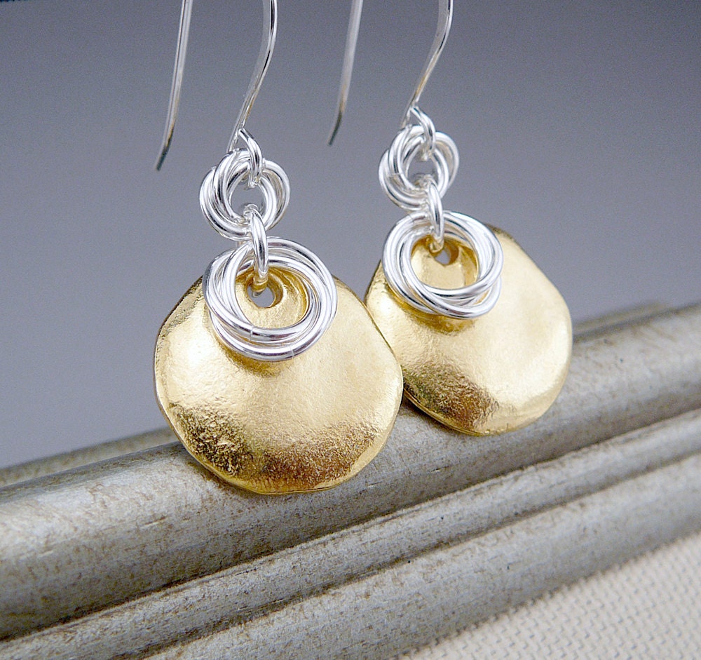 Gold Earrings for Women Simple Gold Earrings Gold by TouchOfSilver