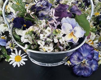 150 Clear flower-filled Favor Bags of Dry Flower Confetti plus 3 cups of Real Flower Confetti, Wedding Confetti, Wedding Favors, Decorations