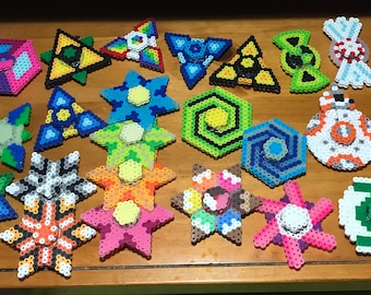 Unique Perler Fidget Spinner choose your own pattern, Made to Order. Rainbow, Batman, Pokeball
