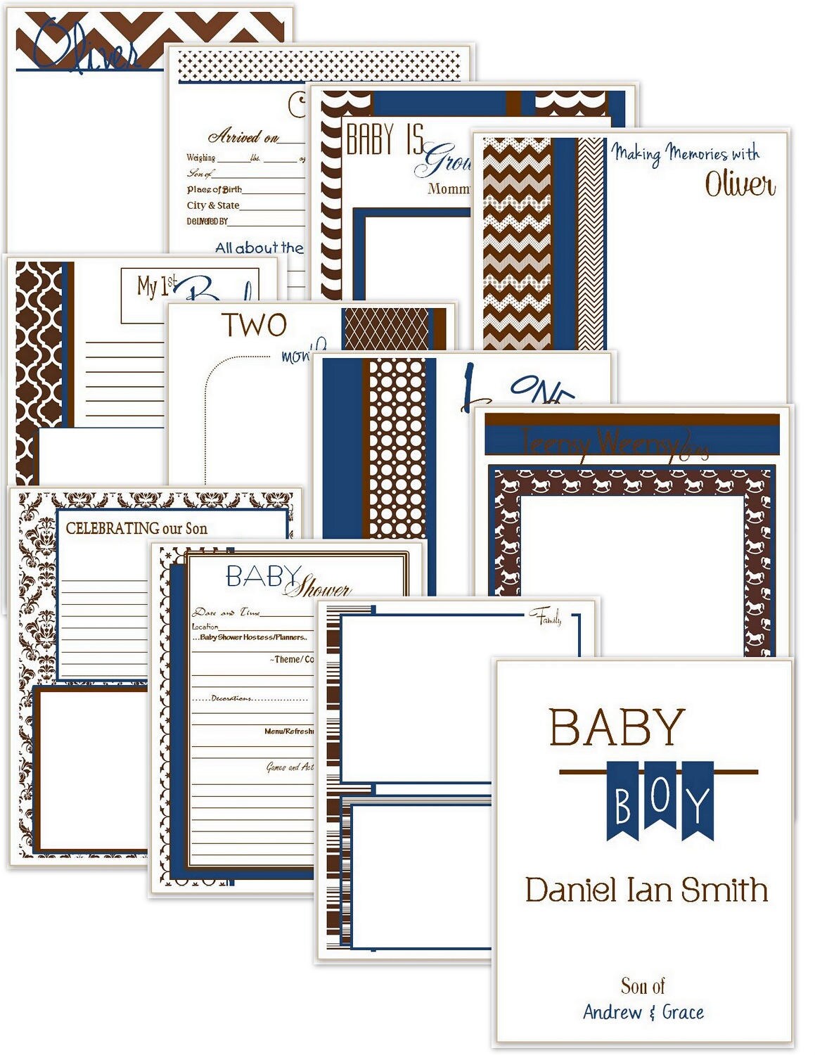 Baby Memory Book Baby Book Boy Baby book modern baby book