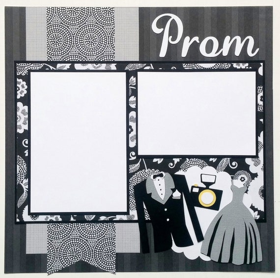 Prom scrapbook page Scrapbook prom High school prom Prom