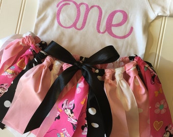Minnie Mouse Birthday - Minnie Mouse Costume - First Birthday Outfit - Baby Birthday Outfit - Minnie Tutu - Birthday Tutu - Minnie Mouse