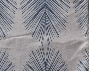 TULUM INDIGO ikat designer, drapery/bedding/upholstery fabric