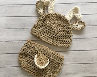 Deer hat, baby deer hat, crochet deer hat, newborn deer hat,deer, newborn deer outfit, baby deer outfit, crochet baby hat, baby deer