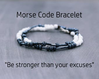 Custom Morse Code Jewelry Unique Personalized by AlmostFamousa