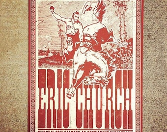 Eric Church Concert Poster, Calgary, AB