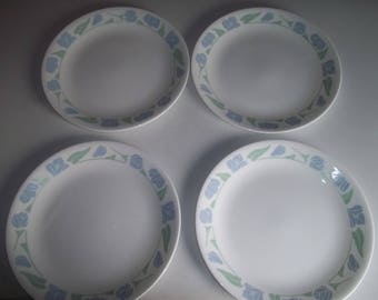 Set of 4 Corelle Friendship Salad Plates 8 1/2"