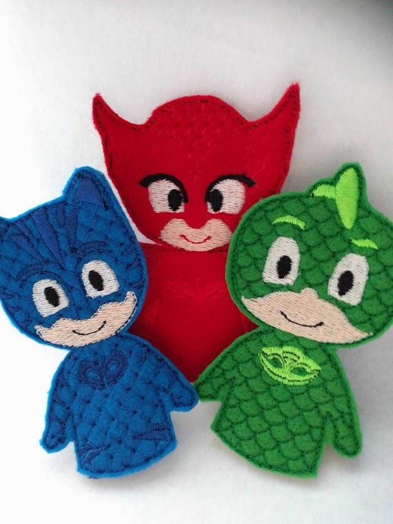 PJ Masks Felt Finger Puppets