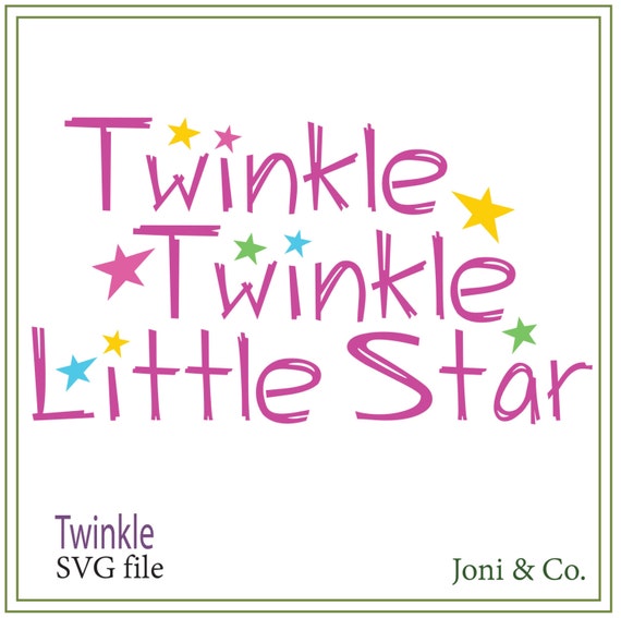 Download Twinkle Little Star SVG Children's room svg Kids svg