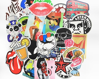 50 PCS Random Mixed Matte Laptop Skateboard Guitar Decoration Graffiti Stickers Pack Lot 50 pieces
