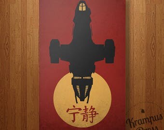 Firefly / Serenity inspired minimalist movie poster.