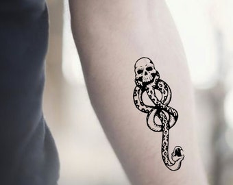 Dark Mark Temporary Tattoo, Hogwarts Alumni, Harry Potter, Harry Potter Party Favor, The Wizarding World, Harry Potter Gift, Death Eater