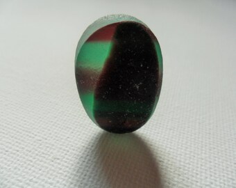 flawless green and purple seaham beach sea glass multi - Beautiful English beach find pieces