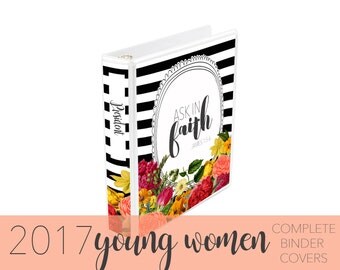 2017 Young Women Complete binder covers + Spines