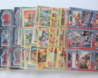 Vintage Garbage Pail Kids, Rocky II, Alf, Superman & More Trading Cards Lot of 207