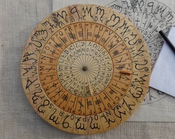 Cypher Wheel Cipher Disk Theban Ogham Enochian & by Cypherwheel