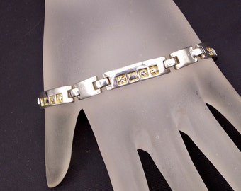 Irish Claddagh Symbols Bracelet,Sterling Silver Vintage Irish Claddagh, Heavy Sterling Silver Bracelets
