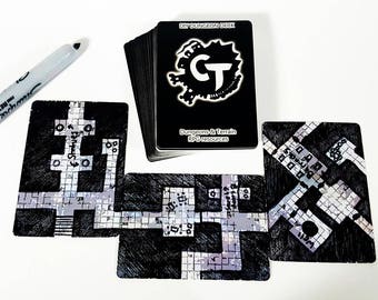 DIY Dungeon Deck - Draw Your Own Maps for Dungeons and Dragons, Pathfinder, Warhammer Quest, and more!