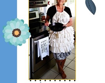 Womens Apron Pattern - Cute as Pie - PDF Download - by Studio TKB