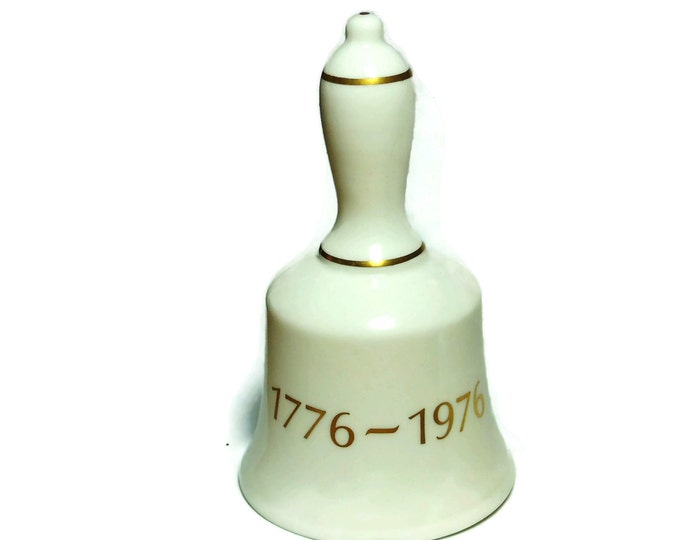 Bicentennial bone china bell, made in England, U.S.A. United States Bicentennial bell, Coalport Bone China, 1776 - 1976, spread eagle