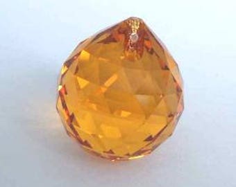 1 SWAROVSKI 8558 Strass Crystal Ball Prism 30mm TOPAZ