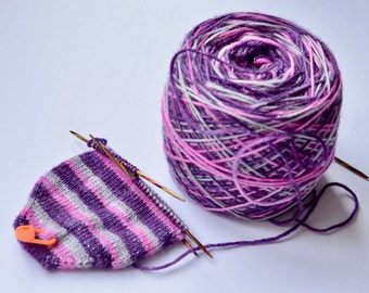 Dyed to Order Self-Striping Sock Yarn - Choose your base - "Ma" Colorway - Hand Dyed Yarn
