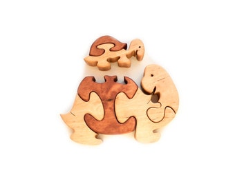 Wooden Puzzles Turtles. Wooden toys, wooden animal puzzle, eco-friendly handmade toys for babies, children, kids, boys and girls