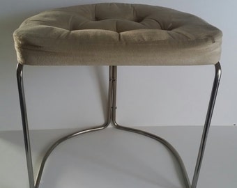Mid Century Modern Cosco Chrome foot stool