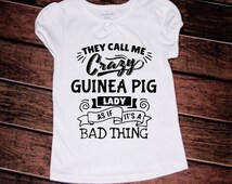 Sottobicchiere Divertente Crazy Guinea Pig Lady - MDF Rigido (9x9 Cm)