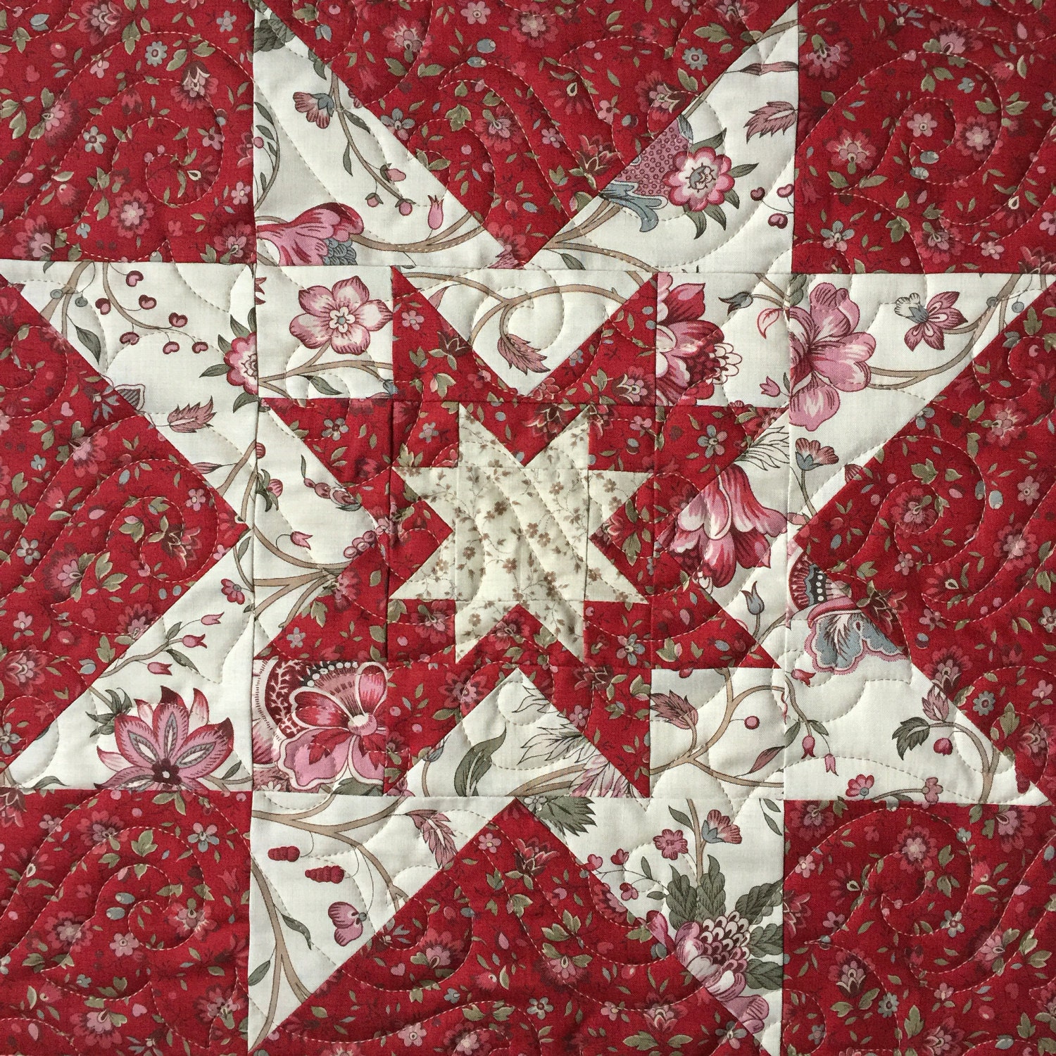 NEW Pattern! Triple Star Block by Heather Spence