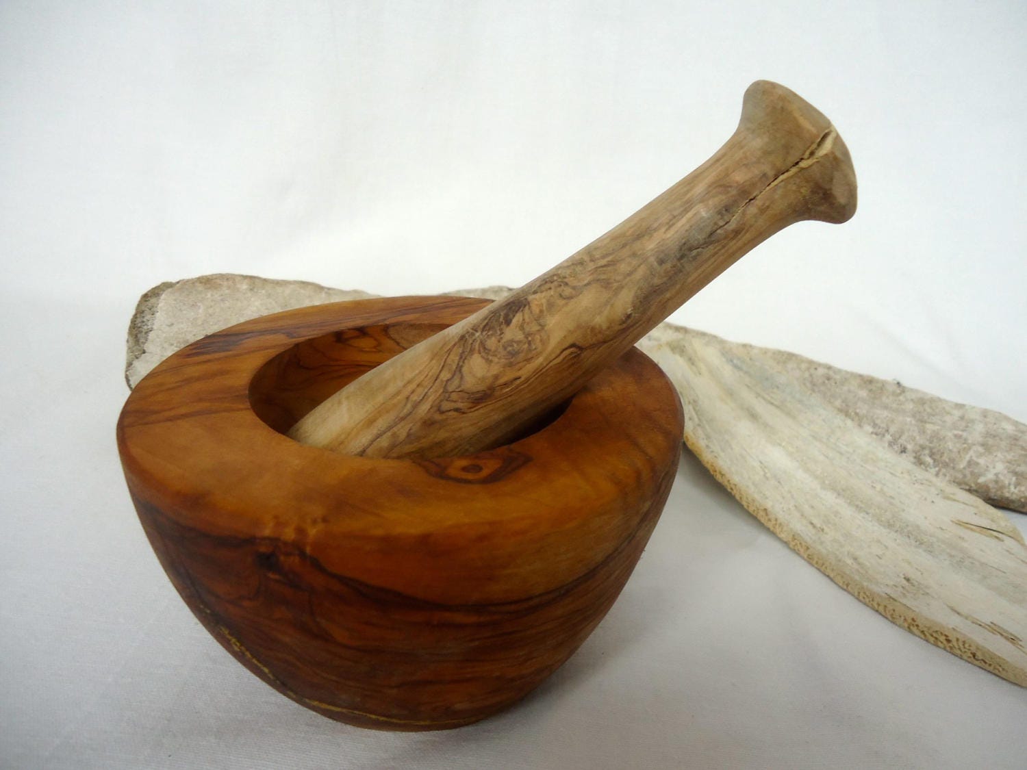 Vintage WOOD MORTAR and PESTLE wooden mortar and pestle wood