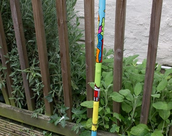 Hand painted walking stick