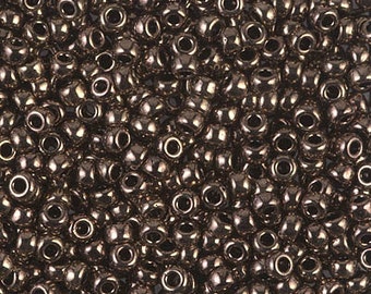 8/0 Metallic Chocolate Miyuki Seed Beads - 15 grams - 8/0 Metallic Chocolate Seed Beads - 2624 - Miyuki 461 - 8-461 Miyuki