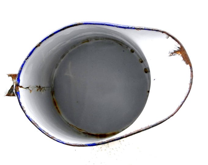 Antique French White Enamelware Pitcher, Chippy Enamel Jug / Vase, Cottage Kitchen, Farmhouse, French Country Decor, Shabby Chateau Chic Antique French White Enamelware Pitcher, Chippy Enamel Jug / Vase, Cottage Kitchen, Farmhouse, French Country Decor, Shabby Chateau Chic