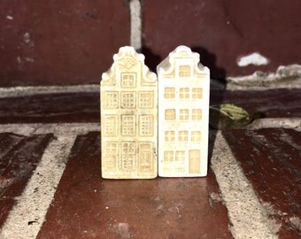 Teensy City Buildings. Vintage Miniature. Dollhouse.