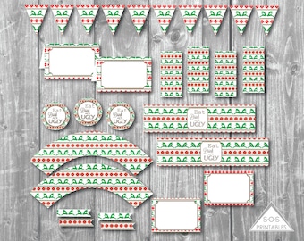 Ugly Sweater Party, Ugly Christmas Sweater Party, Ugly Sweater Christmas Party, Printable Party, Ugly Sweater Printables