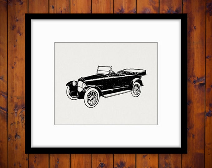 Vintage Automobile Graphic Printable Image Antique Car Download Illustration Digital Clip Art Jpg Png Eps HQ 300dpi No.3451