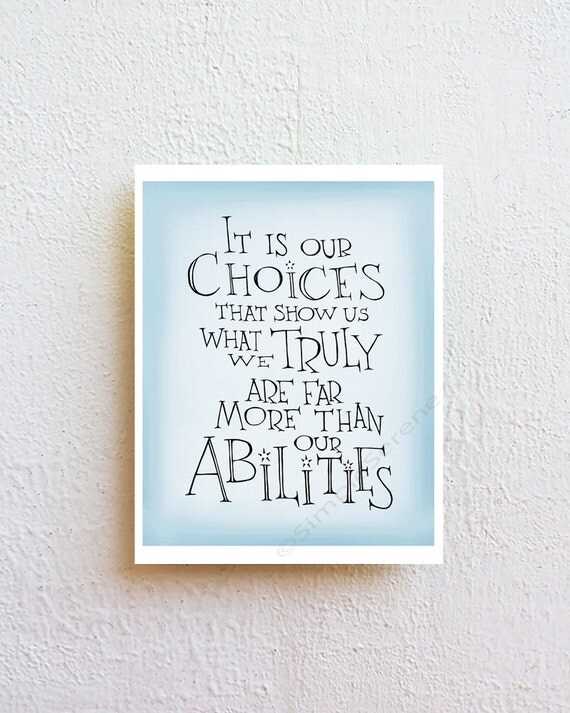 harry potter prints albus dumbledore quote set of 4