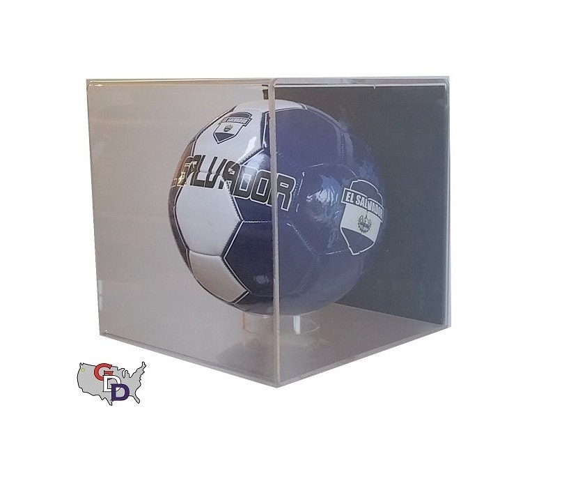 Acrylic Wall Mount Soccer Ball Display Case by GameDay Display