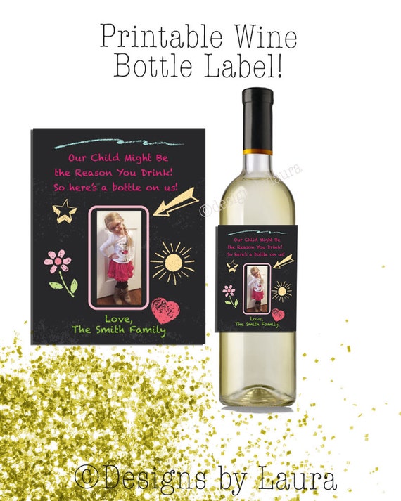printable wine bottle labelfunny teacher wine bottle label