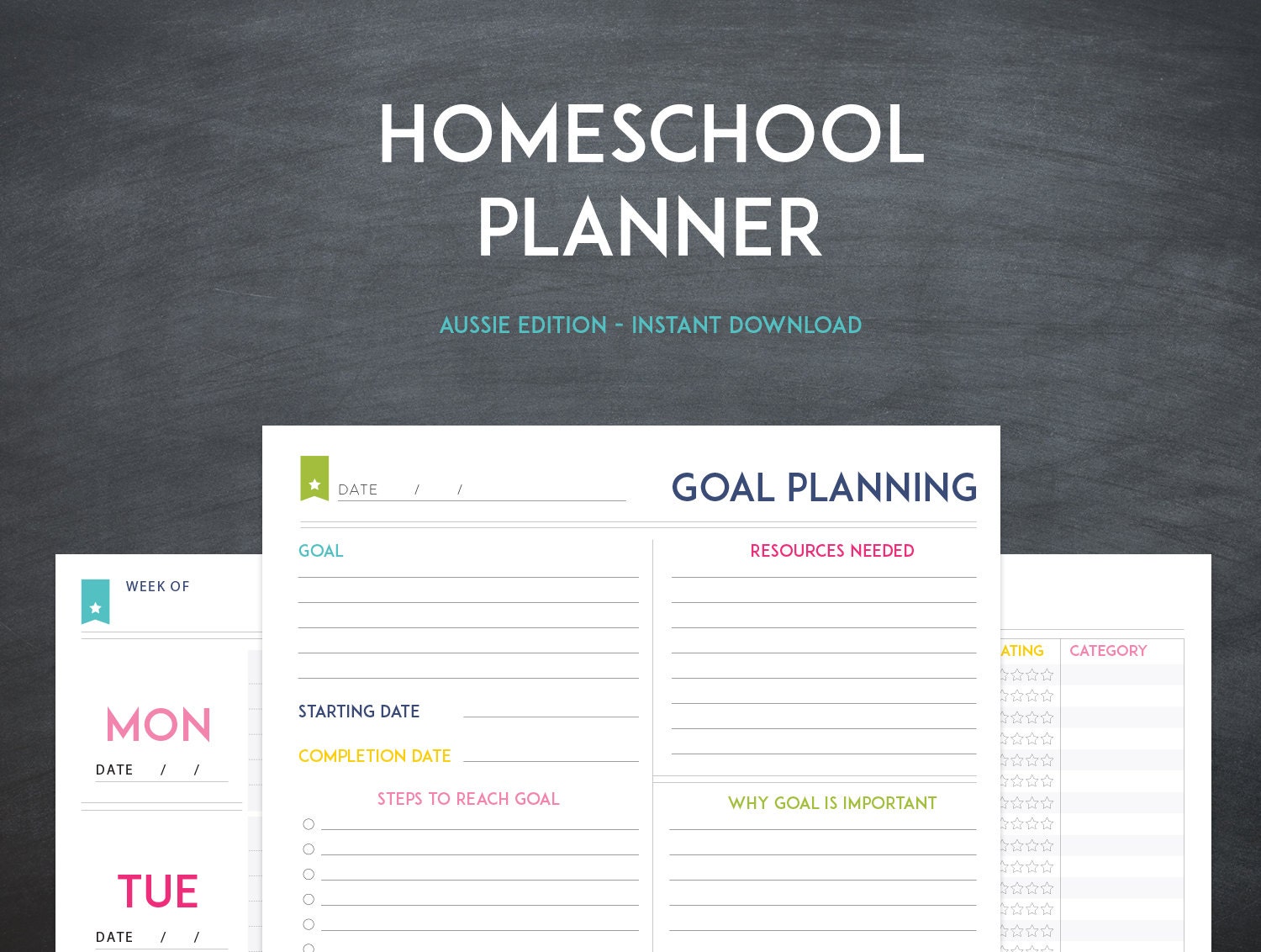 homeschool lesson planner