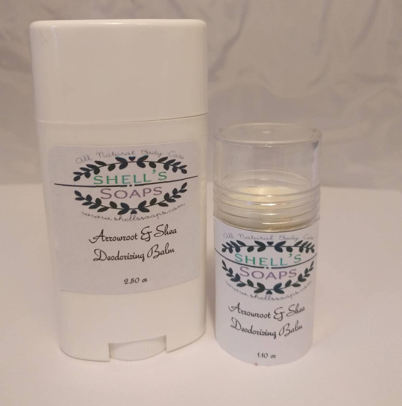 Organic Arrowroot Deodorant Three Scents Two Sizes