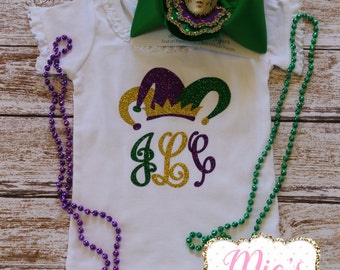 toddler girls mardi gras shirt