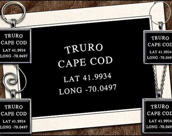 Truro Note Card Set - Truro Pendant, Truro Keyring, Truro Ornament, Truro Wine Charm, Cape Cod Greeting Card Handmade (GP202)